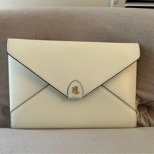 Cream Ralph Lauren clutch brand new